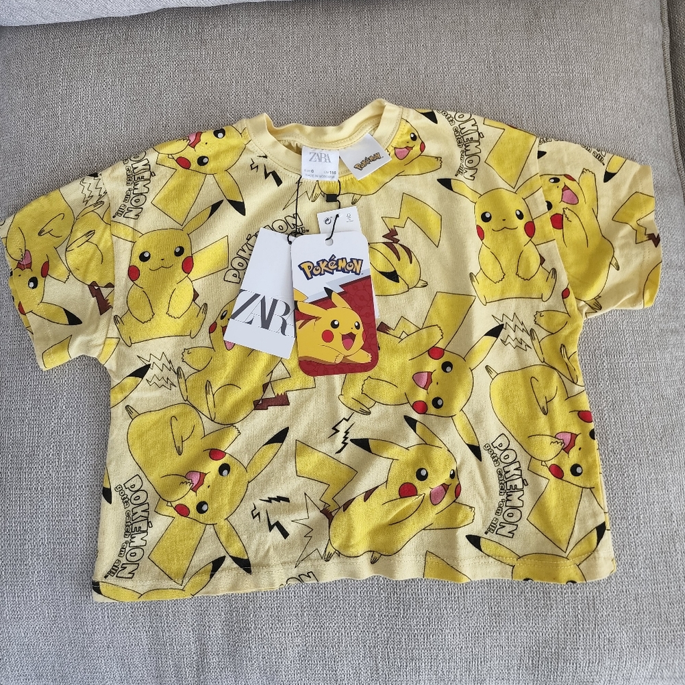 Girls Pokémon cropped tee